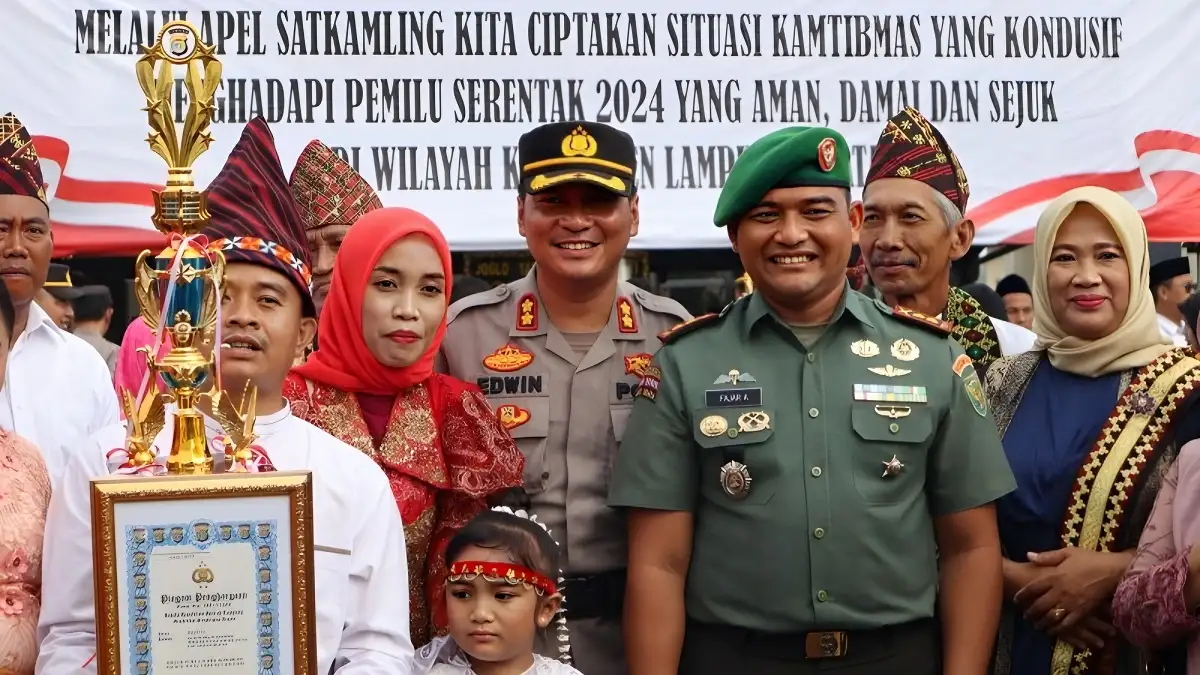 Desa Branti Natar Menangkan Lomba Siskamling Polda Lampung Berjaya di Lomba Satkamling Mabes Polri