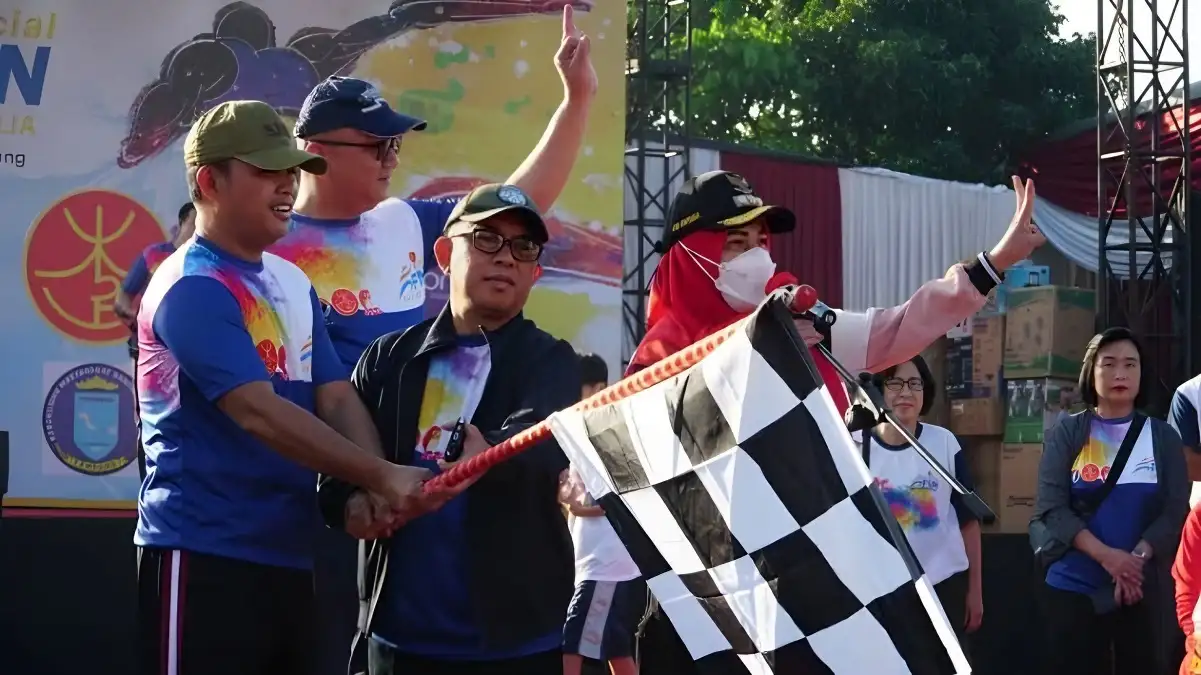Melangkah Bersama di Kedamaian Wali Kota Bandar Lampung Mendorong Peduli Sosial dan Toleransi Agama melalui Fun Walk Suci Mulia