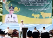 Pemkab Tulangbawang Barat Menggelar Program Gerakan Berkurban dengan Pengumpulan 176 Hewan Kurban