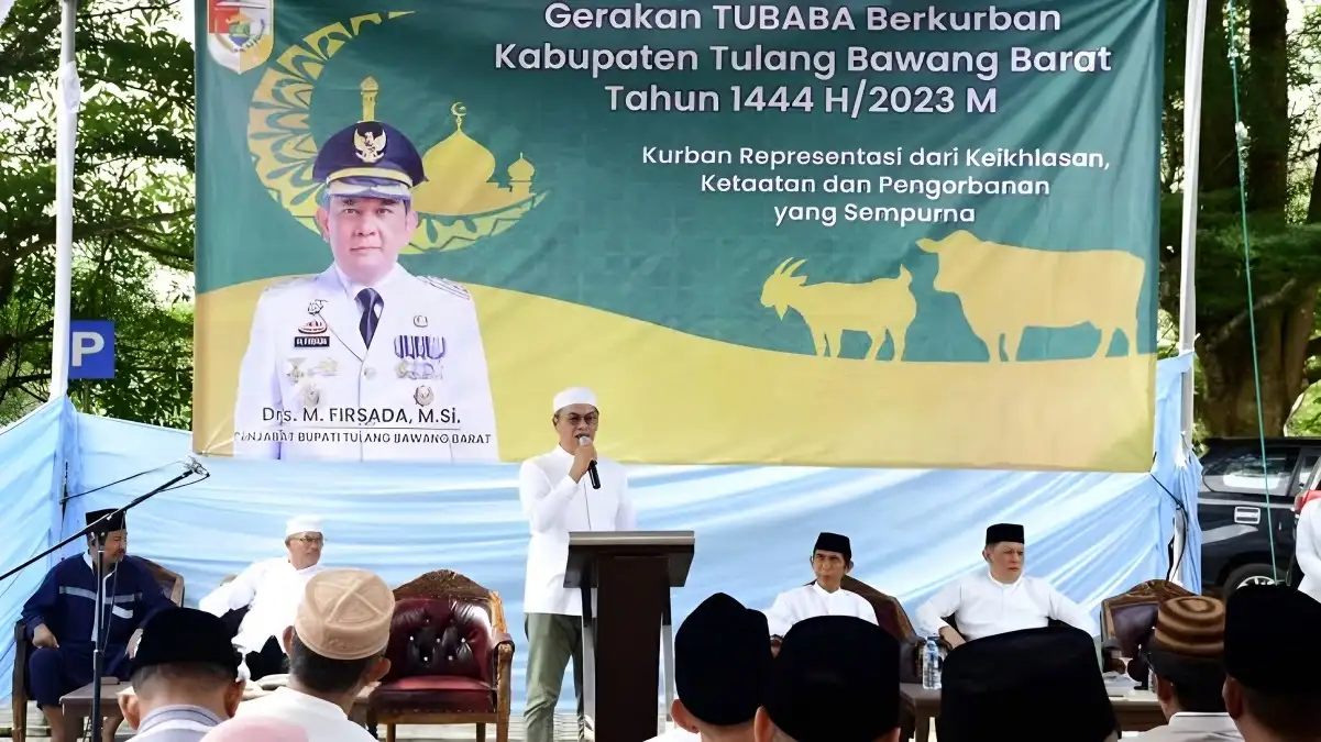 Pemkab Tulangbawang Barat Menggelar Program Gerakan Berkurban dengan Pengumpulan 176 Hewan Kurban