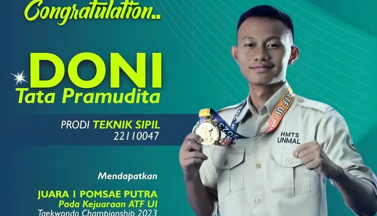 Persembahan Megah Mahasiswa Universitas Malahayati dalam Kejuaraan Pomsae Putra ATF UI Taekwondo Championship 2023