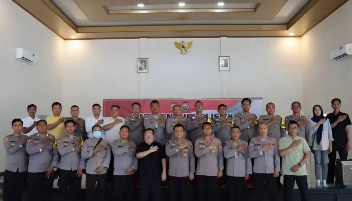 Polres Lampung Tengah Mendapatkan Pelatihan Peningkatan Kemampuan Jurnalistik dari Bidhumas Polda Lampung