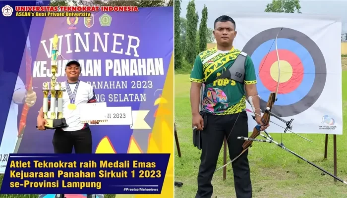 Ricky Kevin, Mahasiswa UTI Membawa Pulang Medali Emas di Kejuaraan Panahan Sirkuit 1 2023