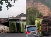Tragedi di Gedung Air Bandar Lampung: Truk Hino Tergelincir dan Menghantam Tiga Kios Warga