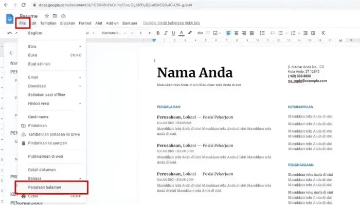 Transformasi Margin di Google Docs dan Microsoft Word: Panduan Praktis! 2 Cara mengubah margin di Google Docs dan Microsoft Word