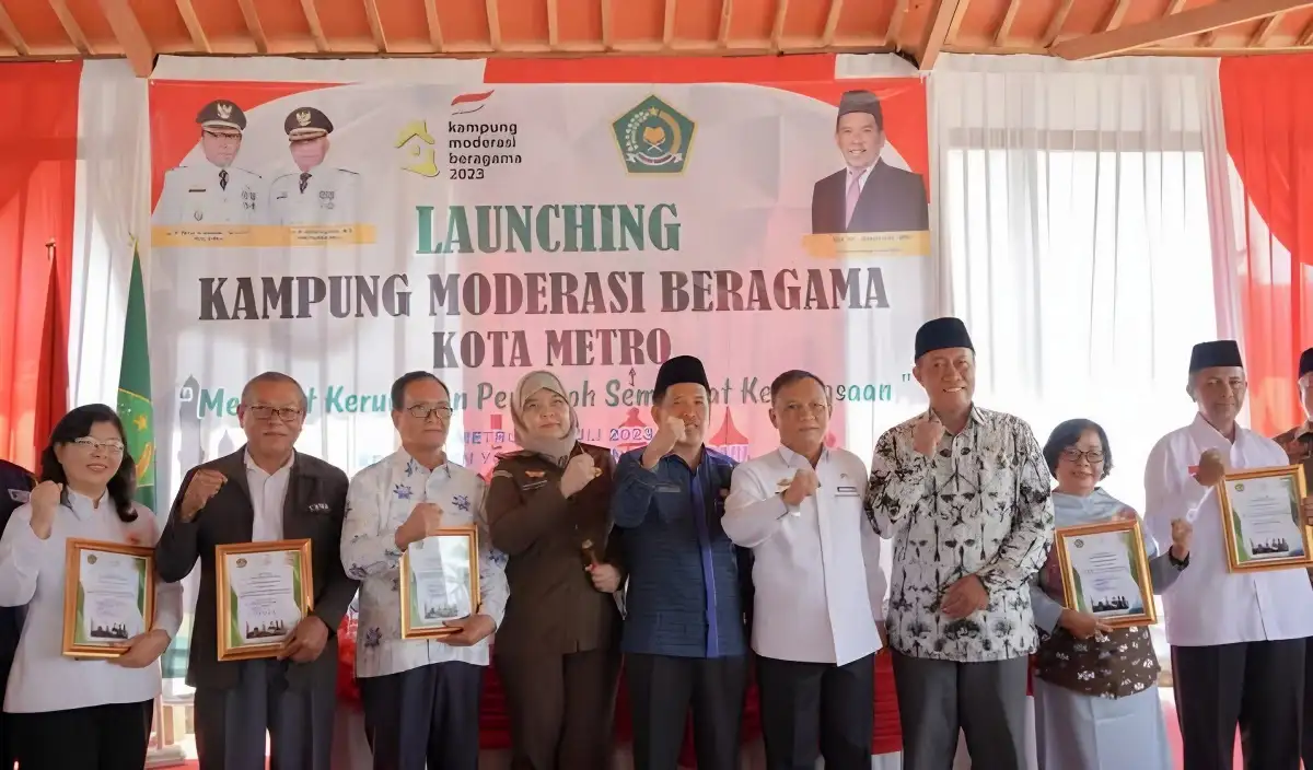 Harmonis Bersama Pemkot dan Kemenag Metro Memperkenalkan Kampung Moderasi Beragama di Karangrejo dan Yosodadi