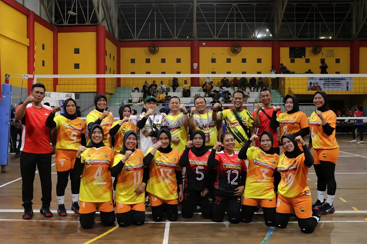 Ini Baru Hebat! Tim Voli Putri Lampung Menggeser Babel dan Tembus Perempat Final di PORNAS KORPRI XVI