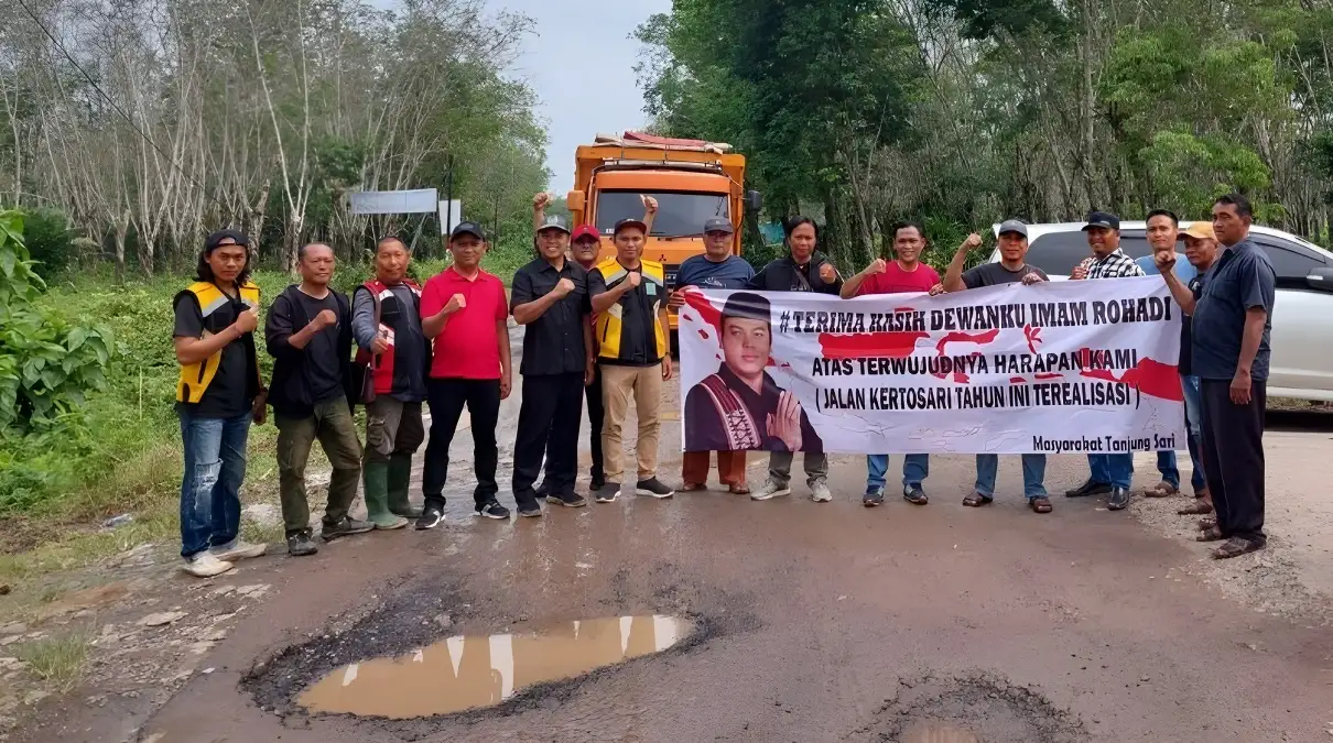 Ini Dia Prestasi Imam Rohadi Mewujudkan Pembangunan Jalan Kertosari-Tanjung Sari di Lampung Selatan dengan Dana Aspirasinya
