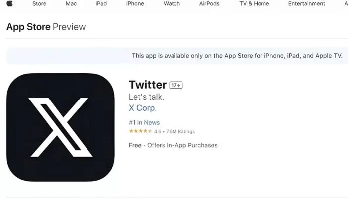Ini alasan Apple tetap mempertahankan nama Twitter di App Store, bukan X