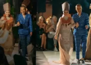 Keanggunan Sulam Jelujur Istri Bupati Pesawaran Mempesona dalam Bali Fashion Parade 2023
