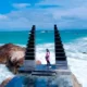 Keindahan Pantai Marina, Santorini Lampung Tropis di Merak Belantung Kalianda Menanti Liburan Akhir Pekan Anda