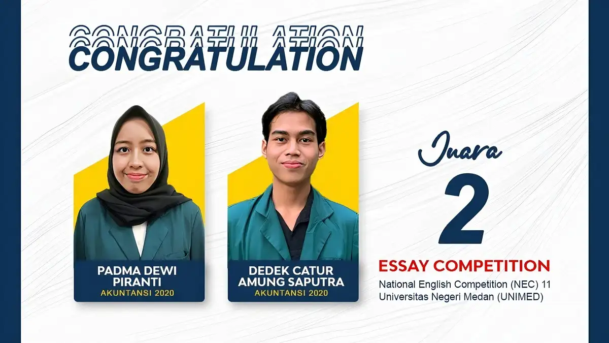 Kejayaan Dua Mahasiswa FEB Unila Menangkan Kompetisi Essay Nasional NEC di Universitas Medan