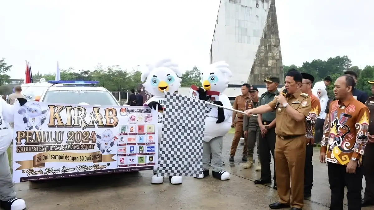 Komitmen Pemkab Tulangbawang Barat Memastikan Sukses Kirab Pemilu Menuju Pesta Demokrasi 2024