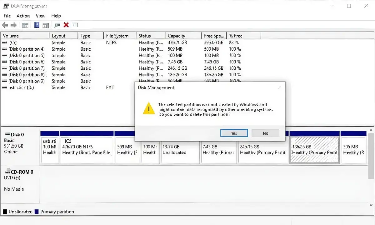 Lebih Mudah dari yang Anda Pikirkan! Panduan Menghapus Partisi di Windows 10 dan 11