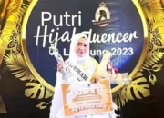 Mahasiswi Unila, Alisha Andayani, Memenangkan Gelar Putri Hijab Fluencer Lampung 2023