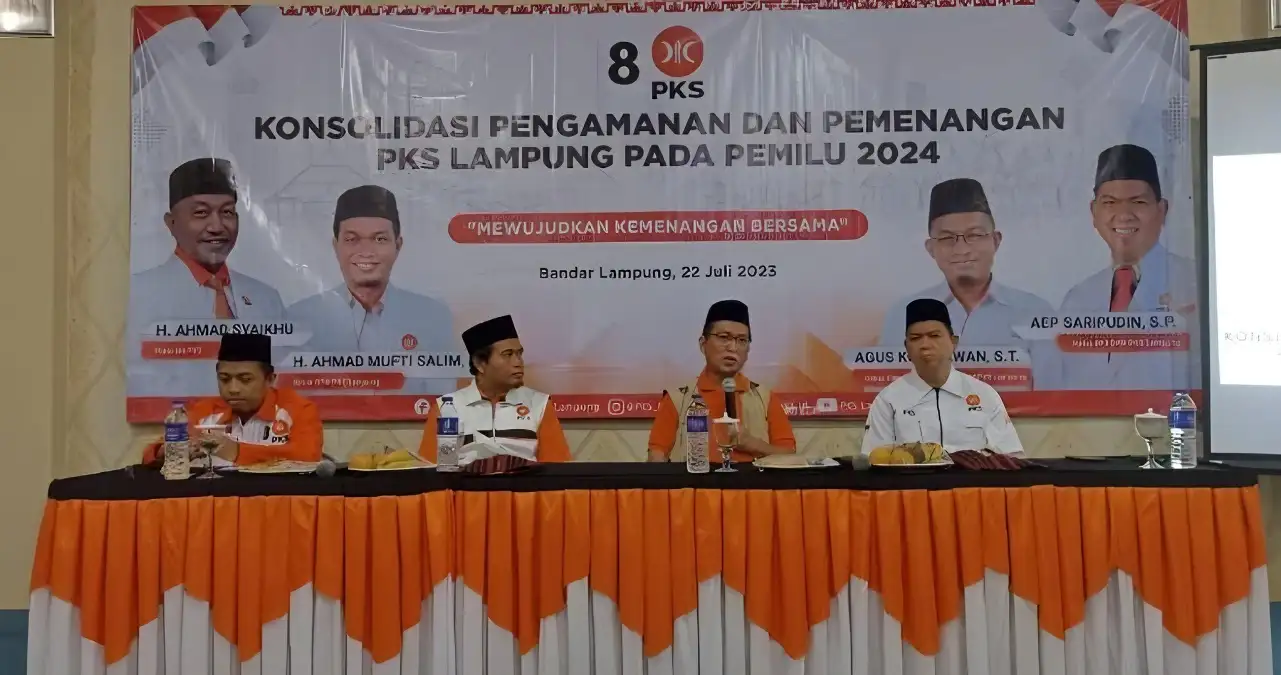 PKS Mencalonkan Lima Nama Berpengalaman untuk Pilkada di Bandar Lampung, Lampung Selatan, Metro, Pesawaran, dan Pringsewu