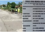 Pemerintah Memulai Perbaikan Jalan Simpang Daya Murni Tubaba Setelah Menerima Dana Rp3,01 Miliar