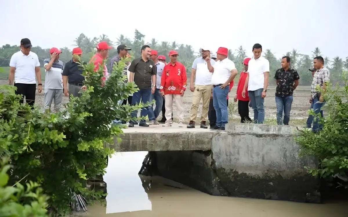 Proses Dinormalisasi Segera Dilakukan untuk Irigasi 25 Km di Sragi Lampung Selatan, Bangunan Liar Akan Dibereskan