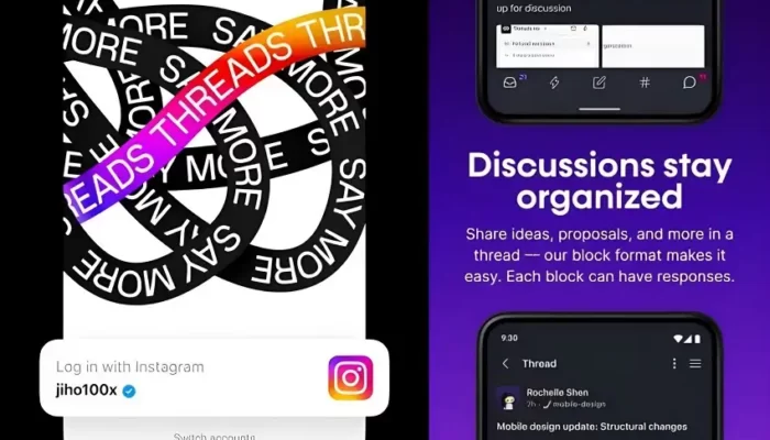 ThreadSack: Alternatif Slack dengan Melonjaknya Unduhan yang Sama 2 Punya nama sama, unduhan Threads alternatif Slack melonjak drastis