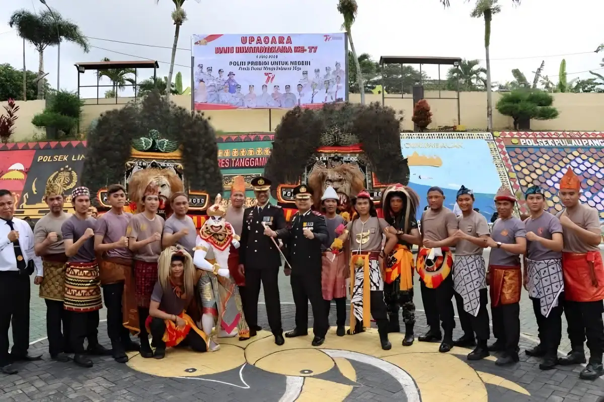 Tampilan Gemilang Polres Tanggamus dan TNI Memukau dengan Seni Reog Ponorogo