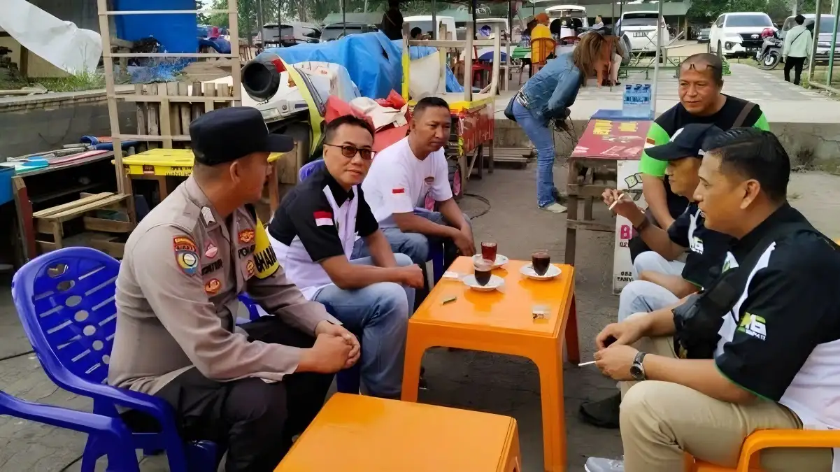 Bhabinkamtibmas Polres Metro lampung ajak masyarakat di wilayah hukumnya untuk bersama-sama menjaga kamtibmas