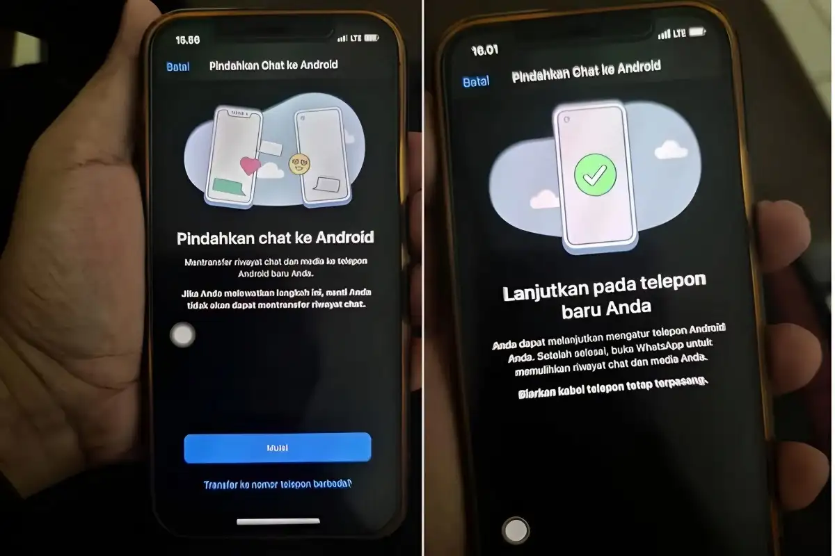 Cara mentransfer pesan Whatsapp dari iOS ke Android