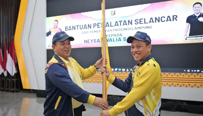 Kontingen Provinsi Lampung Dilepas Gubernur Arinal Menuju Popnas XVI Sumatera Selatan