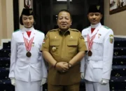 Prestasi Gemilang: Gubernur Arinal Ucapkan Selamat kepada Anggita Nazara dan Frans Siallagan, Bintang Paskibraka Lampung