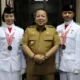 Gubernur Arinal Ucapkan Selamat kepada Anggita Nazara dan Frans Siallagan Paskibraka Lampung