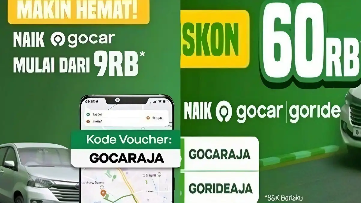 INILAH 10 Kode Promo GOJEK Hari Ini, Sabtu 19 Agustus 2023 naik GoCar hemat mulai dari Rp9 ribu