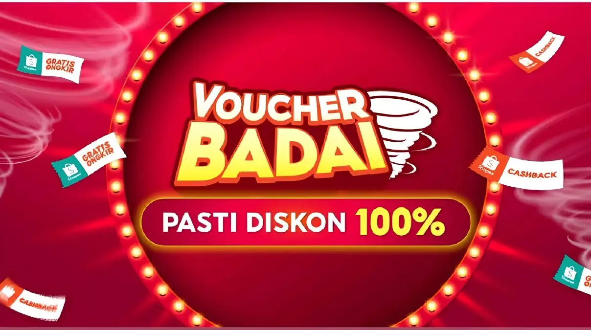 INILAH! Jawaban Kode Voucher BADAI SHOPEE Hari Ini, Senin 7 Agustus 2023 Diskon 100 persen untuk berbelanja