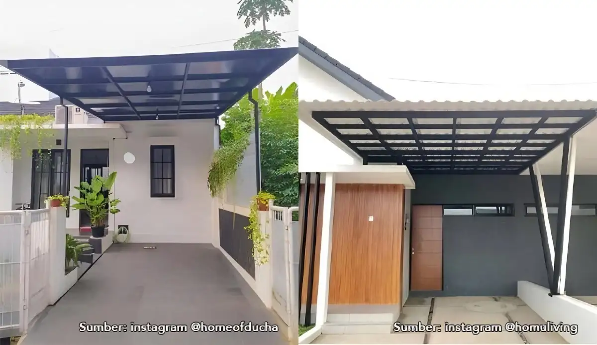 Inspirasi Desain Kanopi Baja Ringan Untuk Carport Mobil