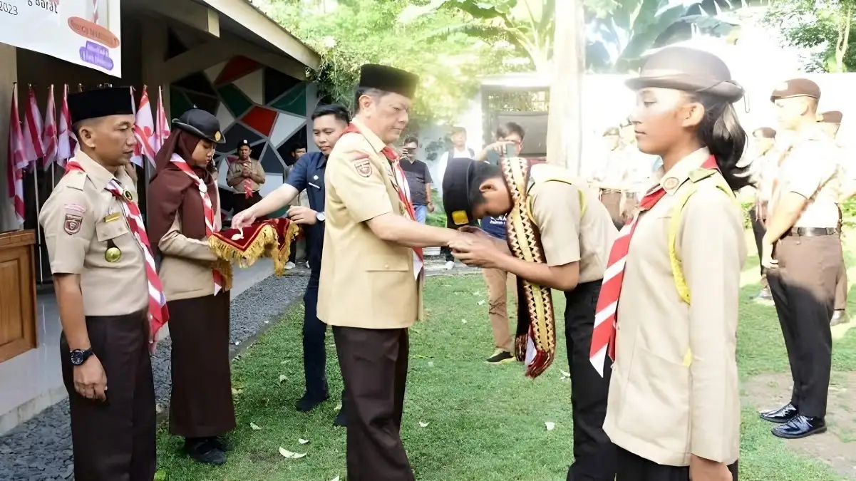 Lepas 32 Kontingen ke Raimuna Nasional, Pj Bupati M. Firsada Minta Pramuka Kenalkan Ikon Tulangbawang Barat