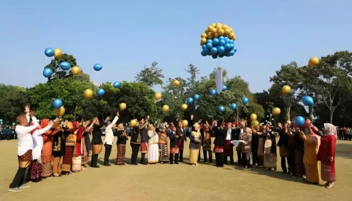 Puncak Perayaan HUT ke-78 RI: Rektor Lusmeilia Meresmikan Grand Launching Dies Natalis ke-58 Unila