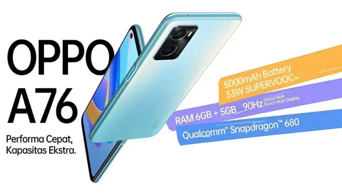 Performa Handal dan Pengisian Kilat: Oppo A76 Menawarkan Layar dengan Refresh Rate Tinggi