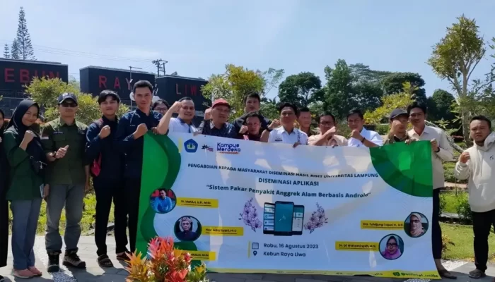 Revolusi Diagnosa Penyakit Anggrek: Peneliti Unila Luncurkan Aplikasi Sistem Pakar Berbasis Android di Kebun Raya Liwa