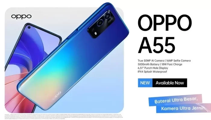 Oppo A55: Lebih dari Desain Ramping, Punya Sertifikasi IPX4 untuk Kekuatan Tahan Percikan Air!