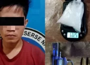 Razia di Jalinsum Gunung Sugih: Polisi Sita Senpi Rakitan dan Peluru Aktif Saat Menangkap Bandar Sabu