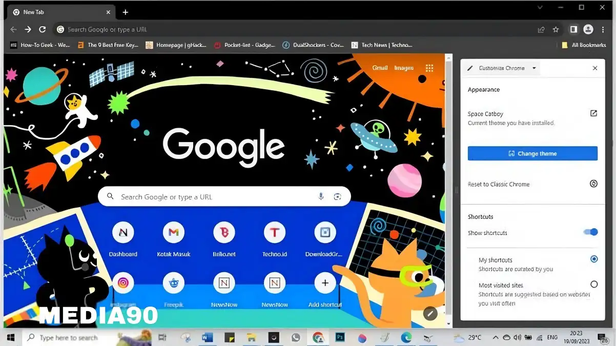 Cara mengubah latar belakang Google di Chrome, biar tampilannya lebih personal