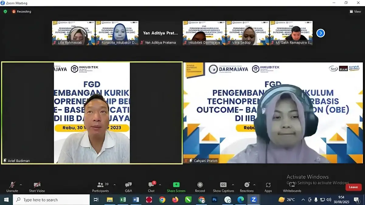 Kampus Technopreneur, IIB Darmajaya Gelar FGD bersama Pengusaha Nasional