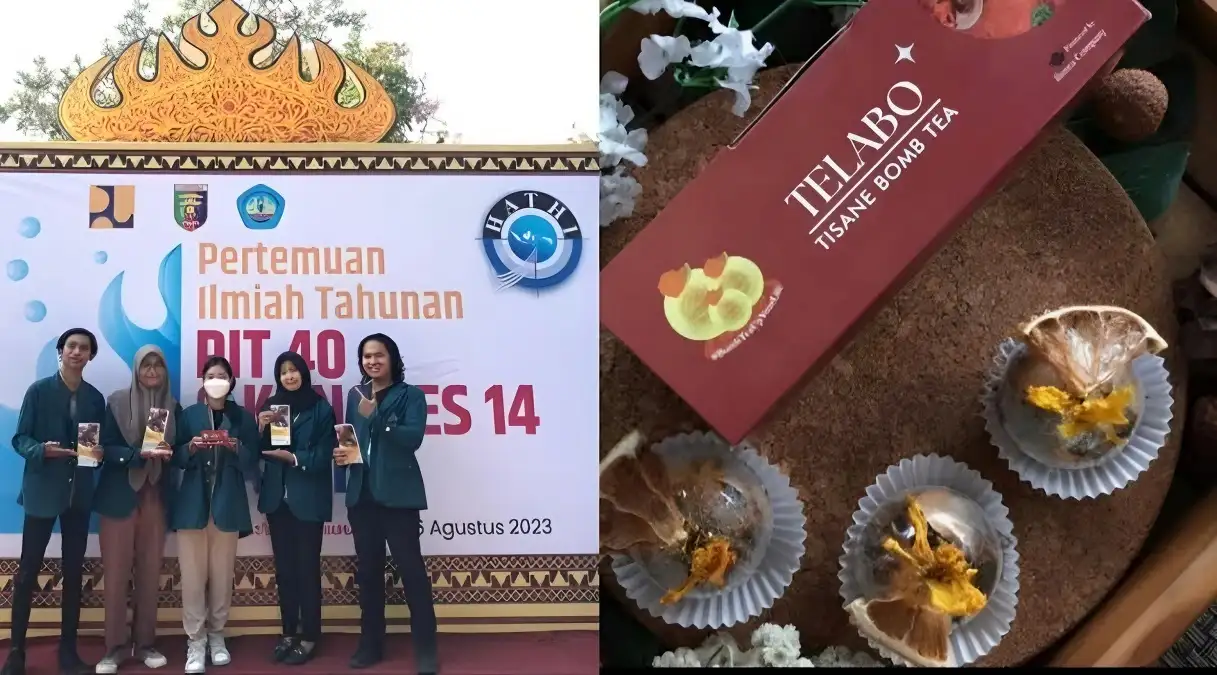 Kaya Manfaat Kesehatan, Mahasiswa Pertanian Unila Luncurkan Produk Usaha Teh Herbal Telabo