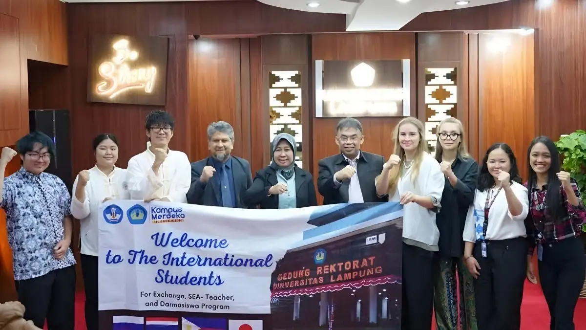 Lewat Program Internasional Student, Tujuh Mahasiswa Asing ini Bakal Belajar di FEB dan FKIP Unila