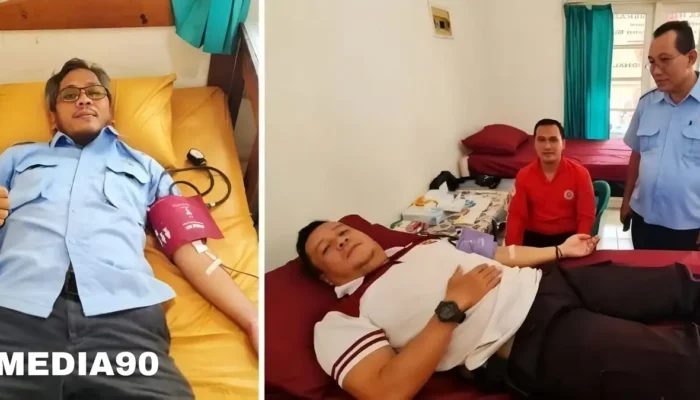 PT Huma Indah Mekar (HIM) Tulangbawang Barat Gelar Kegiatan Donor Darah dalam Peringatan Hari Palang Merah Nasional 2023