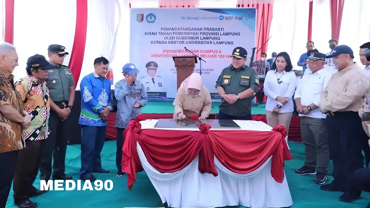 Resmi Terima Hibah Lahan, Unila Percepat Masterplan Pembangunan Kampus II di Kotabaru Lampung Selatan