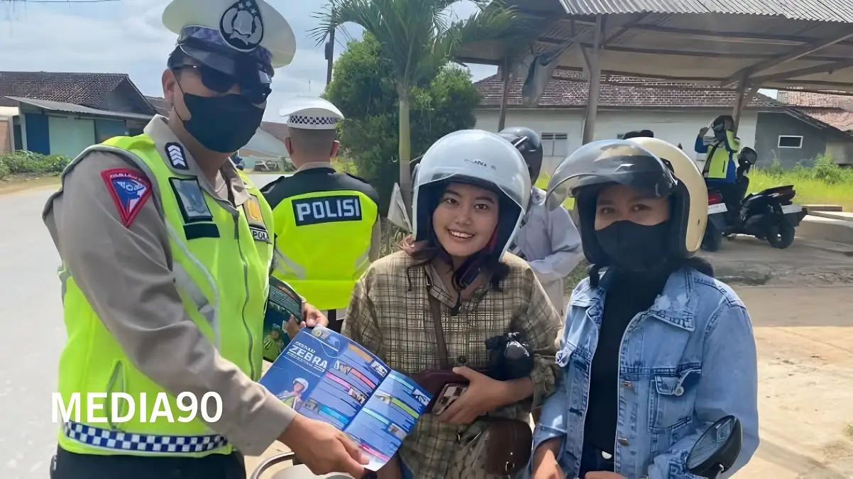 Sepekan Operasi Zebra 2023, Polres Pringsewu Tilang 113 Pengendara Pelanggar Lalu Lintas