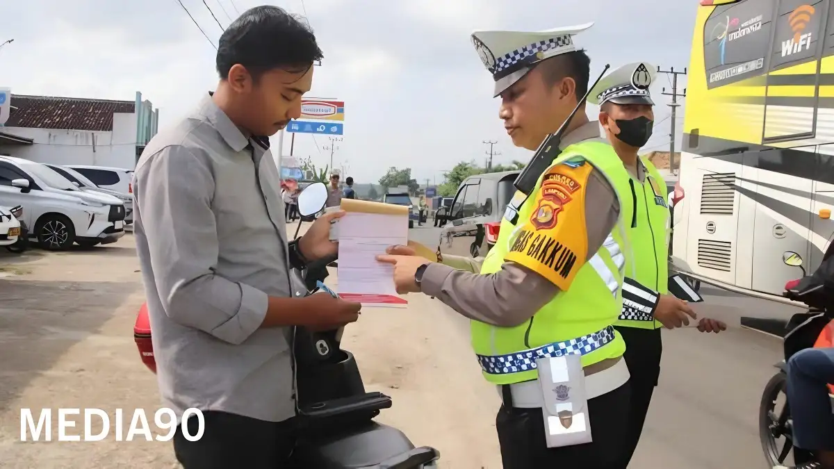 Tiga Hari Operasi Zebra, Polda Lampung Tilang 206 Pengendara Pelanggar Lalu Lintas, 902 Kena Teguran
