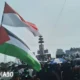 Aksi Damai Dihari Santri, Aliansi Lampung Bersama Palestina Serukan Kutuk dan Boikot Produk Zionis