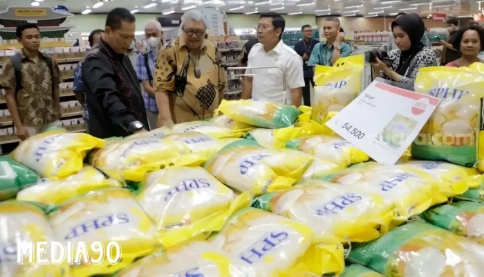 Rawan Dioplos! Bulog dan Satgas Pangan Lampung Siaga Pedagang dan Saluran Eceran Beras SPHP
