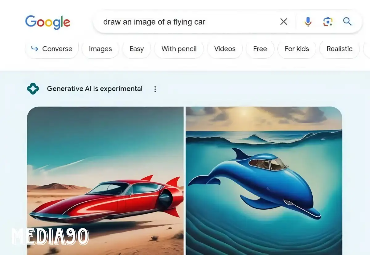 Cara menghasilkan gambar AI di Google penelusuran dengan deskripsi teks