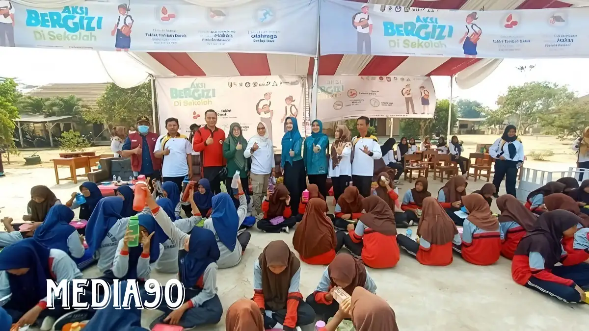 Dinas Kesehatan dan TP PKK Tulangbawang Barat Kampanyekan Aksi Bergizi ke Pelajar SMPN 22 Tiyuh Margodadi